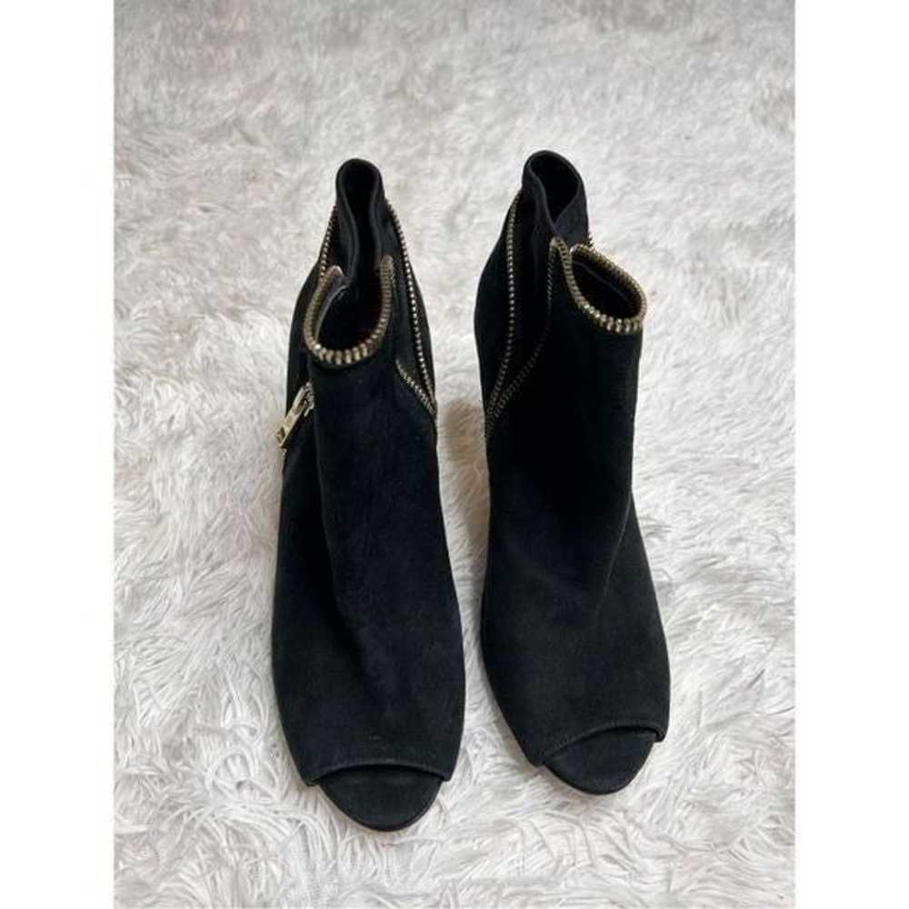 Ann Taylor Black Open Toe Heels Size 7.5 inches - image 2