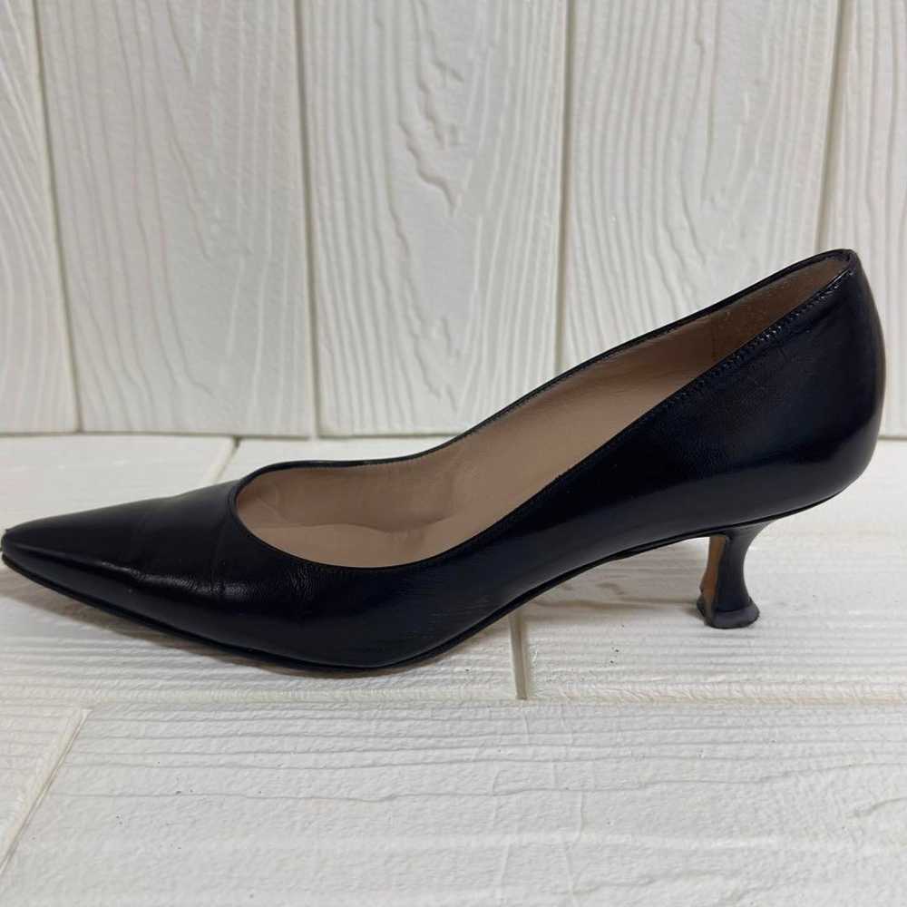 ☆Manolo Blahnik Pumps 35 1/2 Made in Italy Black - image 5