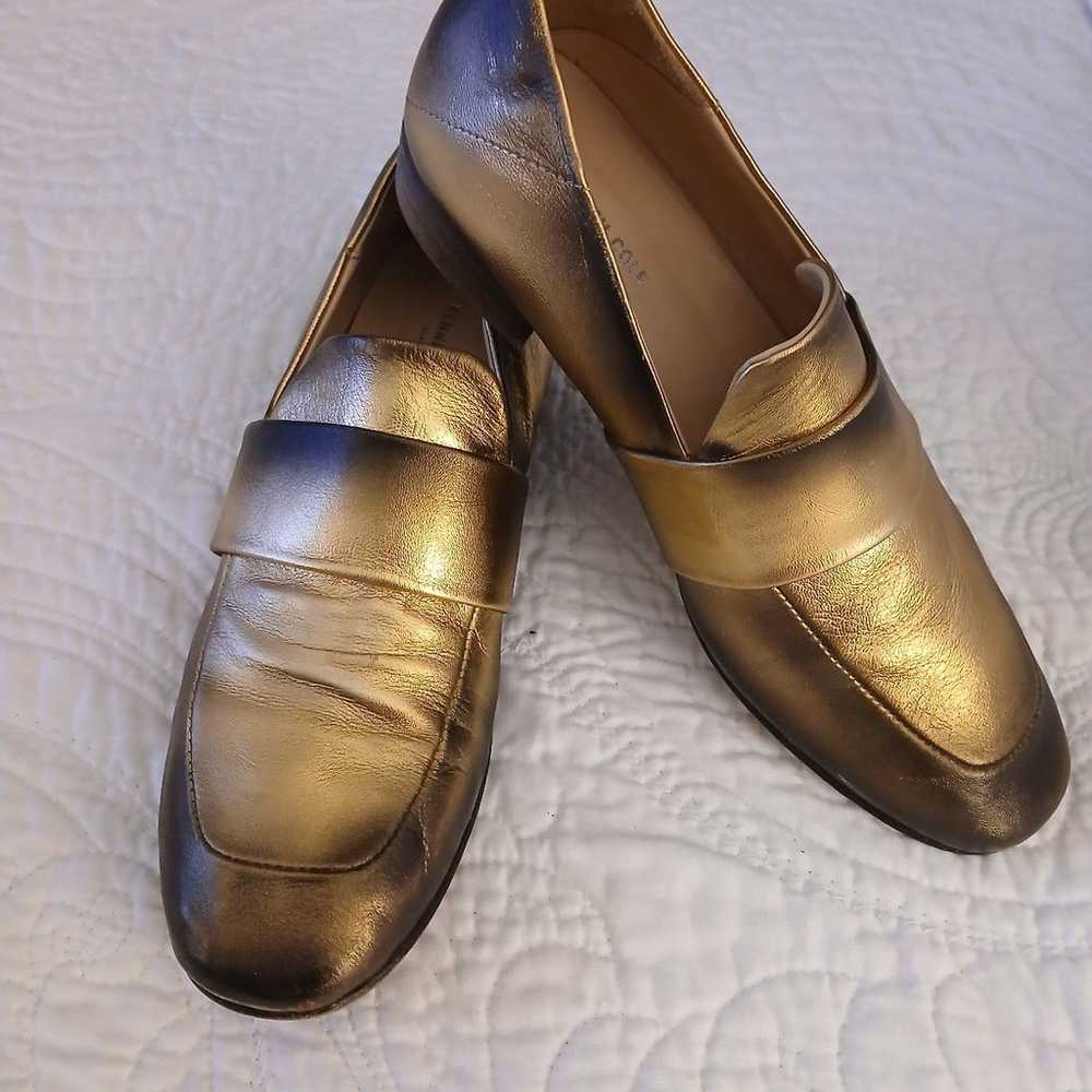 KENNETH COLE BLACK LABEL ITALIAN MADE GOLD BURNIS… - image 1