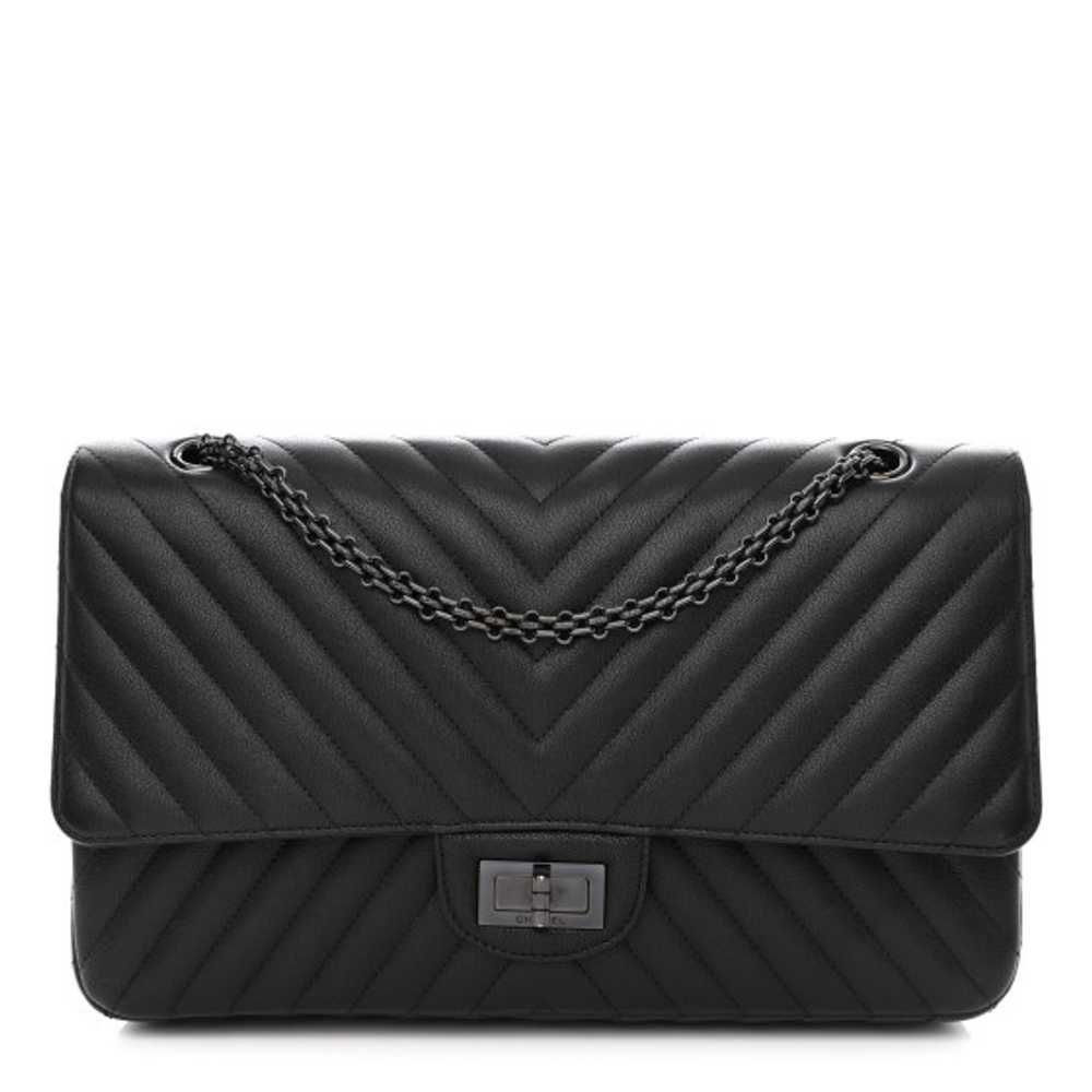 CHANEL Sheepskin Chevron Quilted 2.55 Reissue 227… - image 1