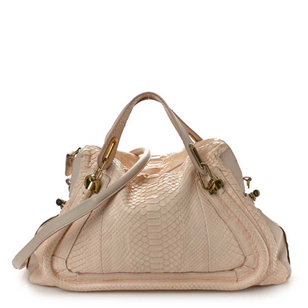 CHLOE Snakeskin Large Paraty Bliss Pink - image 1