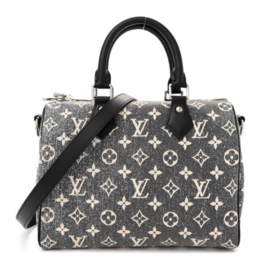 LOUIS VUITTON Denim Monogram Jacquard Speedy Band… - image 1