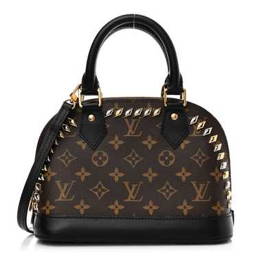 LOUIS VUITTON Monogram Macassar Studded Alma BB - image 1