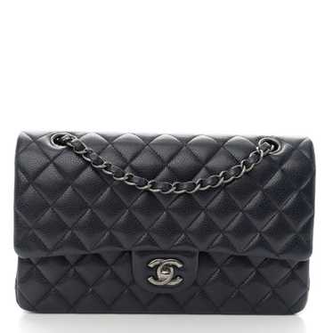 CHANEL Caviar Quilted Medium Double Flap Navy - image 1