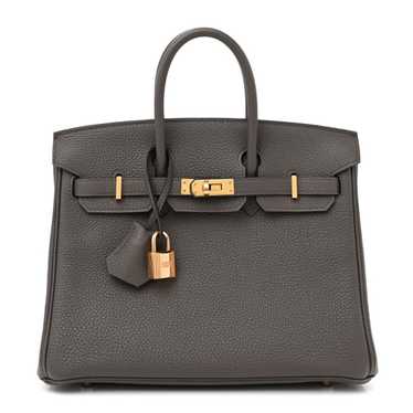 HERMES Togo Birkin 25 Etain