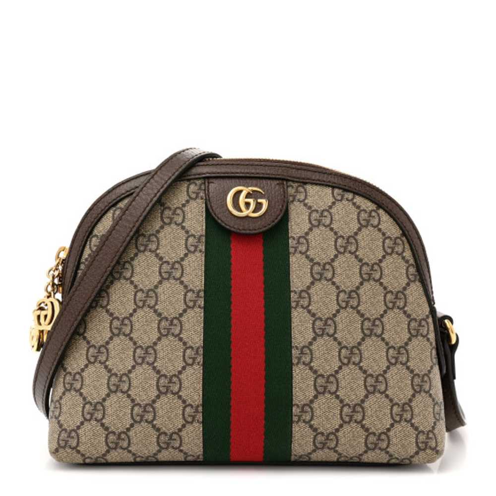 GUCCI GG Supreme Monogram Textured Dollar Calfski… - image 1