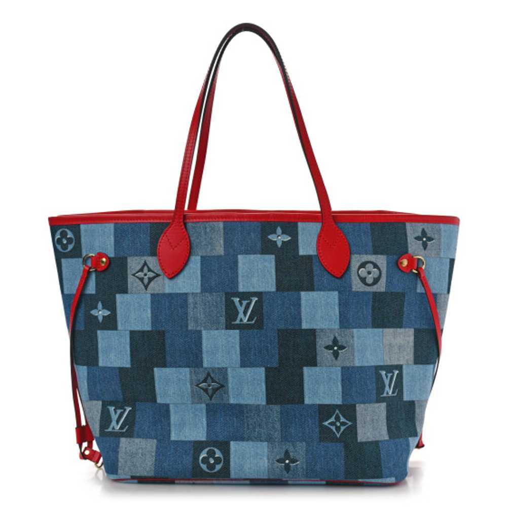 LOUIS VUITTON Denim Damier Monogram Patchwork Nev… - image 1