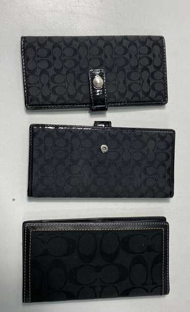 Coach Assorted Lot of 3 Signature Canvas Wallets