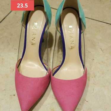 【Excellent condition】DIANA Rare Pumps Pink x Green - image 1