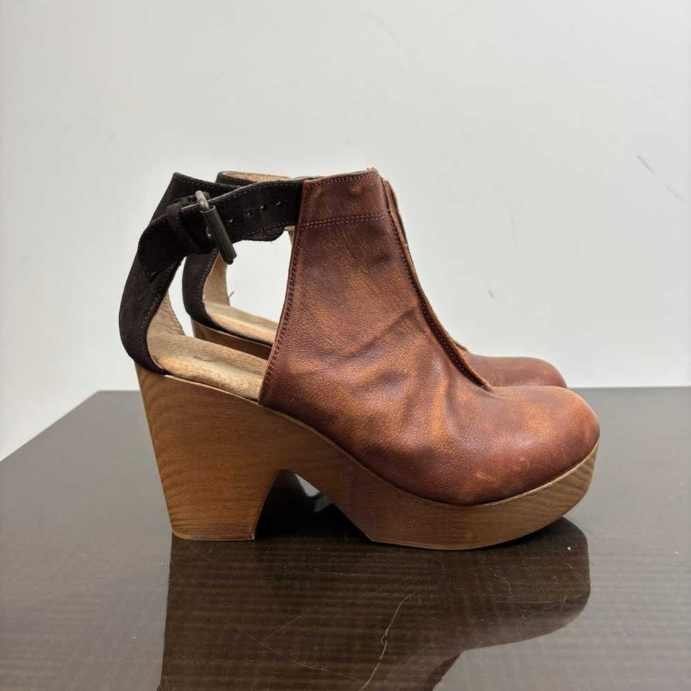 Free People Amber Orchard Clog Heeled Ankle Booti… - image 3