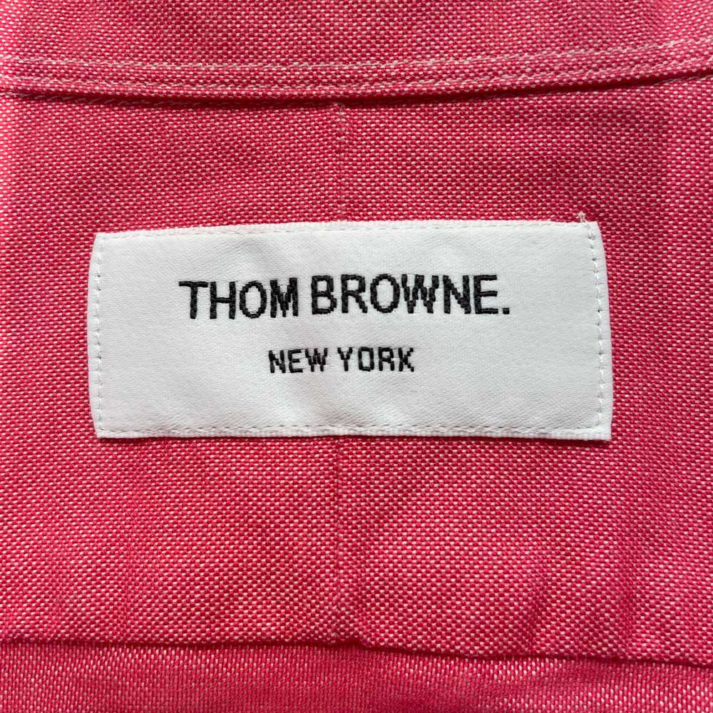 THOM BROWNE. NEW YORK/LS Blouse/2/Cotton/RED/ - image 5