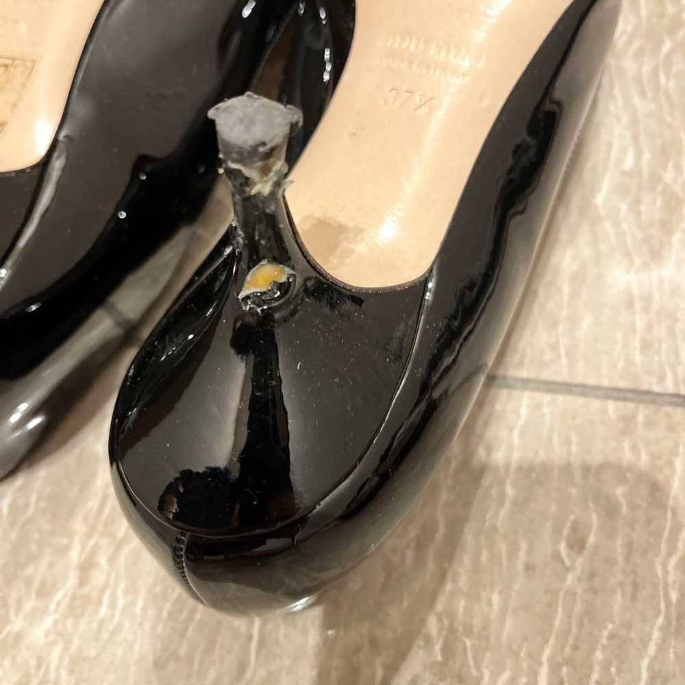 Miu Miu Black Patent Leather Pumps 37.5 - image 4