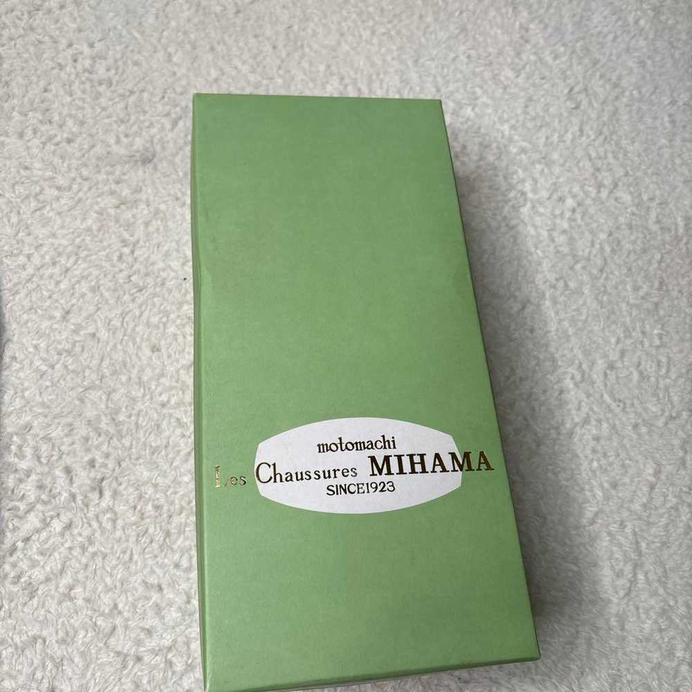 Rare MIHAMA Pumps with Box Black White 25cm - image 11