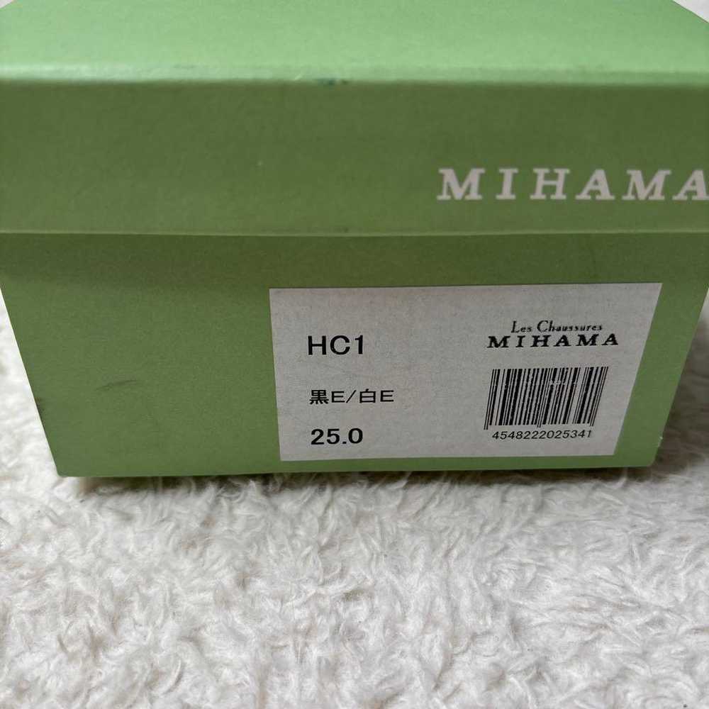 Rare MIHAMA Pumps with Box Black White 25cm - image 12