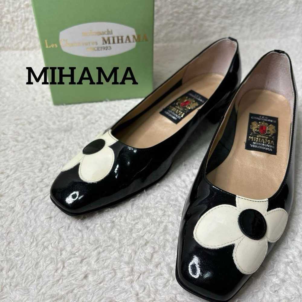 Rare MIHAMA Pumps with Box Black White 25cm - image 1