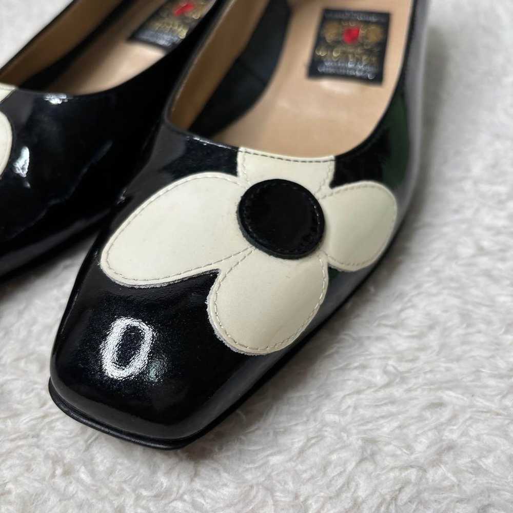 Rare MIHAMA Pumps with Box Black White 25cm - image 4