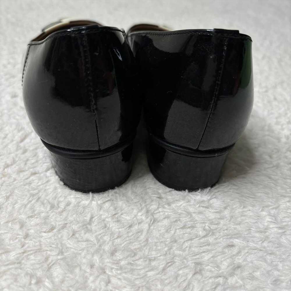 Rare MIHAMA Pumps with Box Black White 25cm - image 5