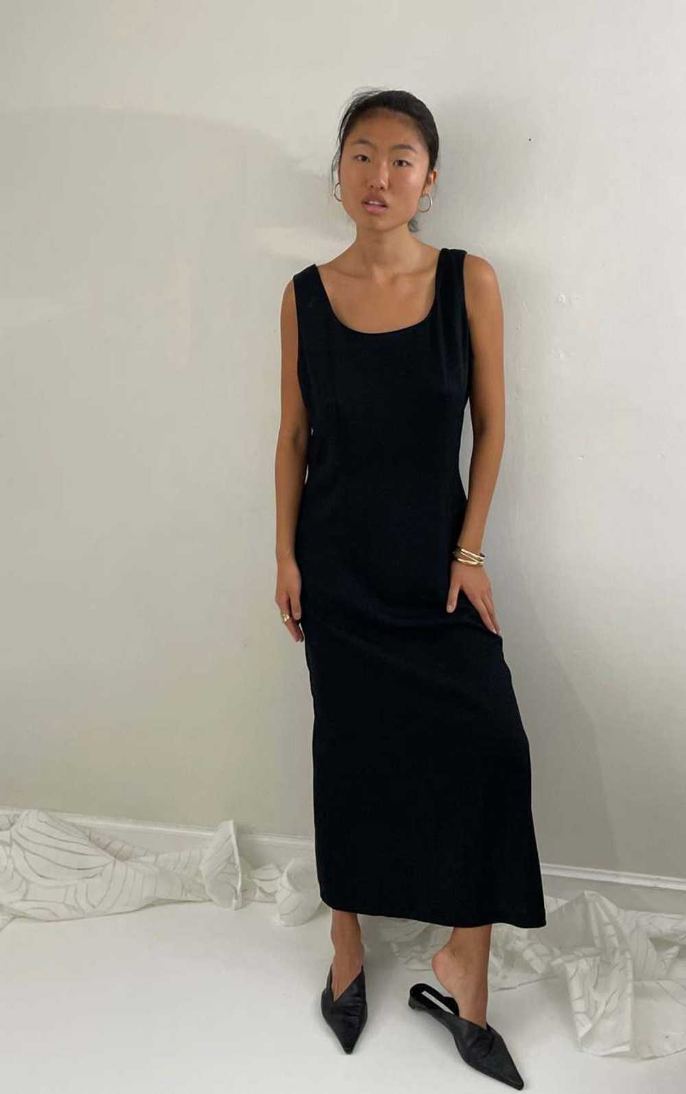 90s Sleeveless Maxi Dress - Black - image 4