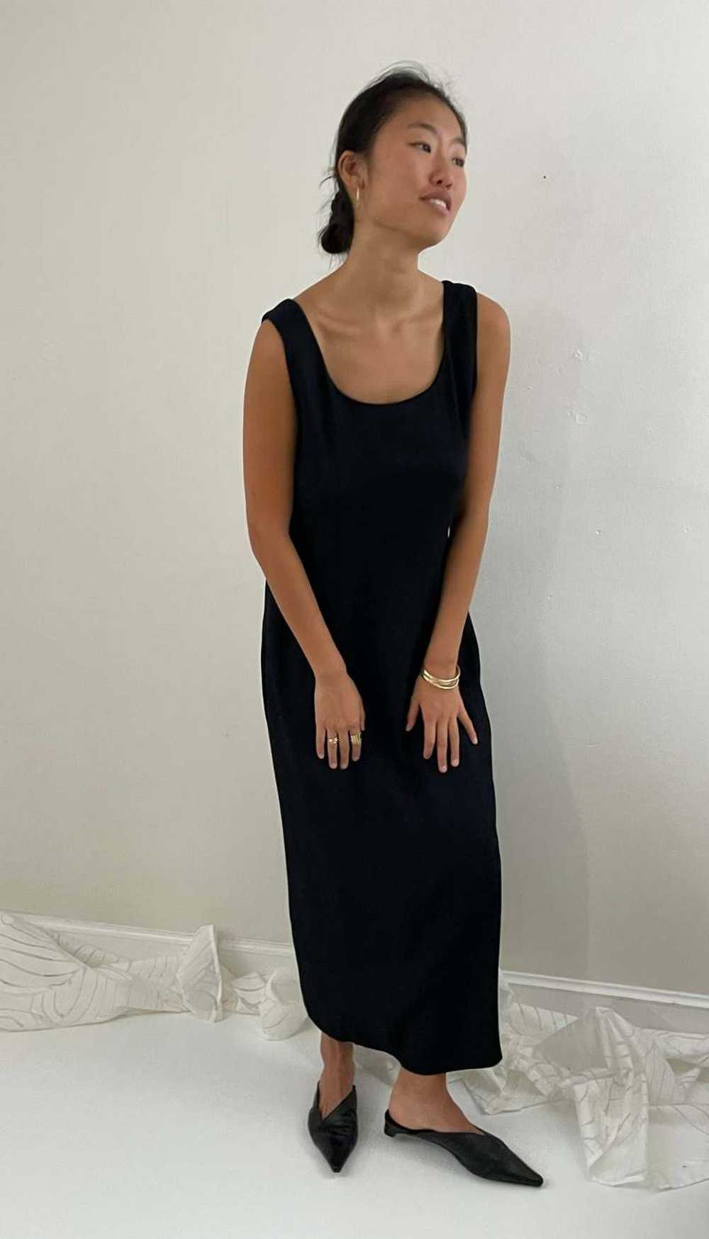 90s Sleeveless Maxi Dress - Black - image 5