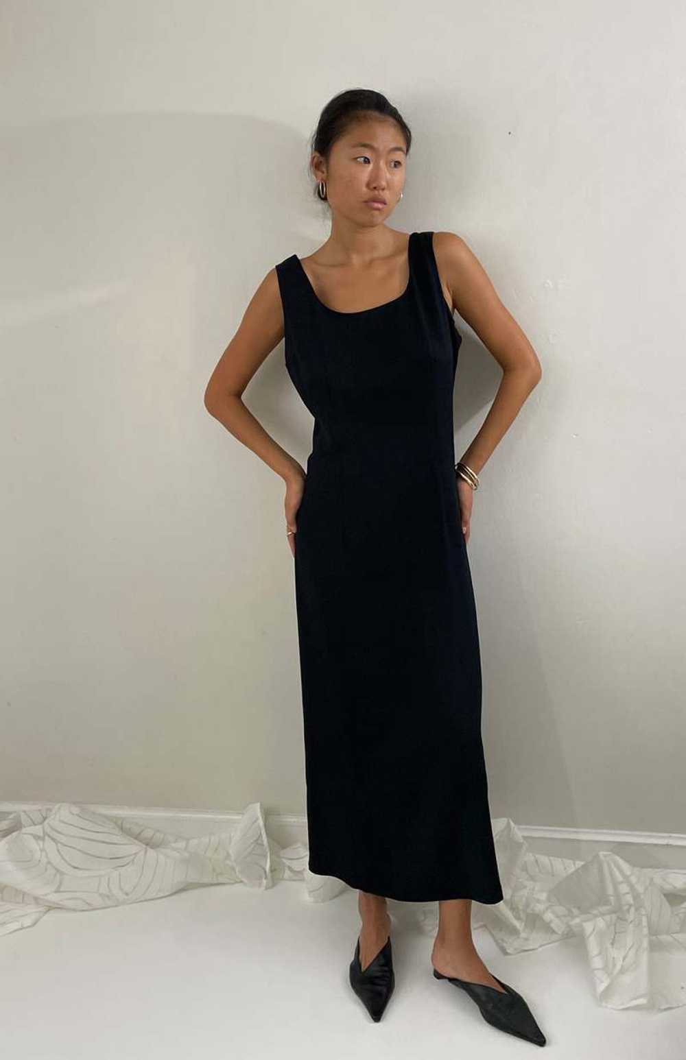 90s Sleeveless Maxi Dress - Black - image 9