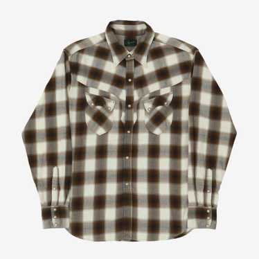 Stevenson Overall Cody Western Plaid Shirt - image 1