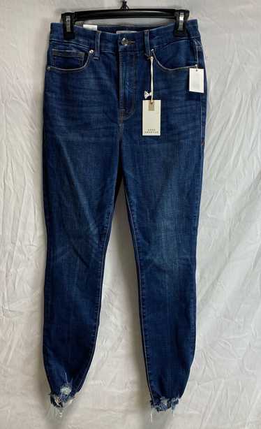 NWT Good American Womens Blue Pockets Dark Wash D… - image 1