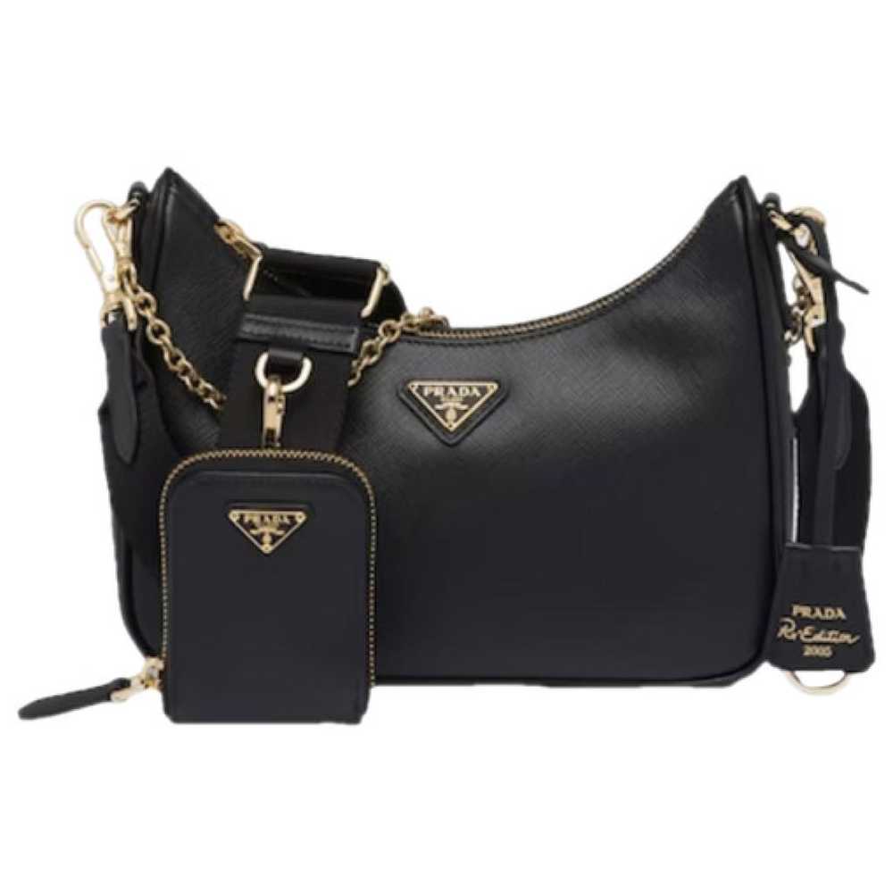 Prada Re-edition leather crossbody bag - image 1