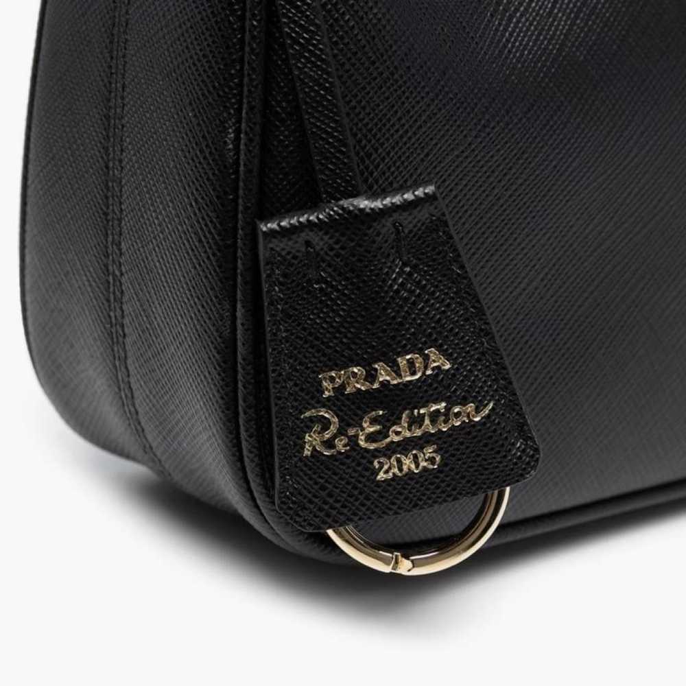 Prada Re-edition leather crossbody bag - image 4