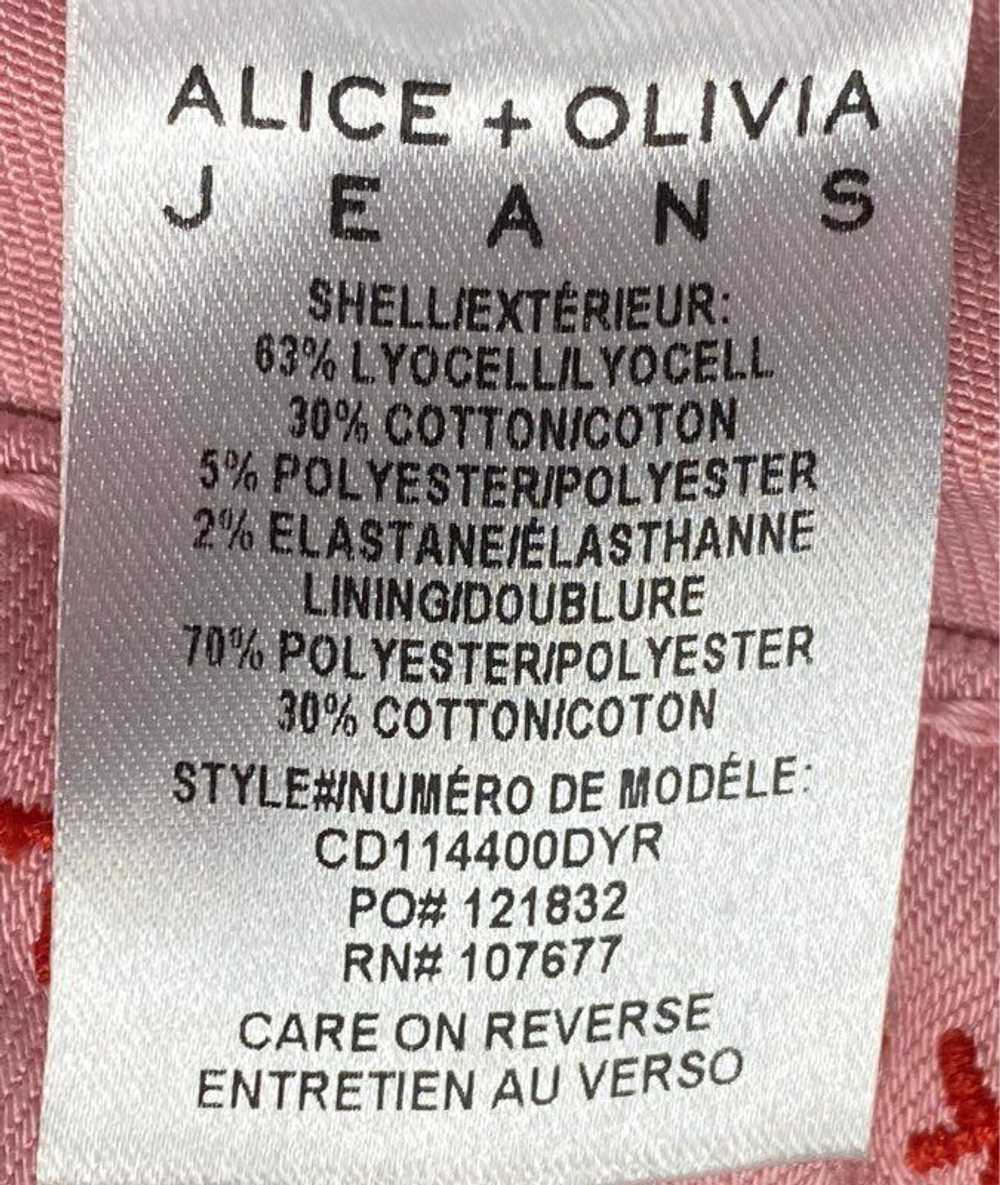 Alice + Olivia Pink Wide Leg Trouser Pants Sz 29 - image 5