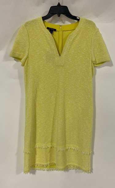 St John Tweed Yellow Sheath Dress - Size 12