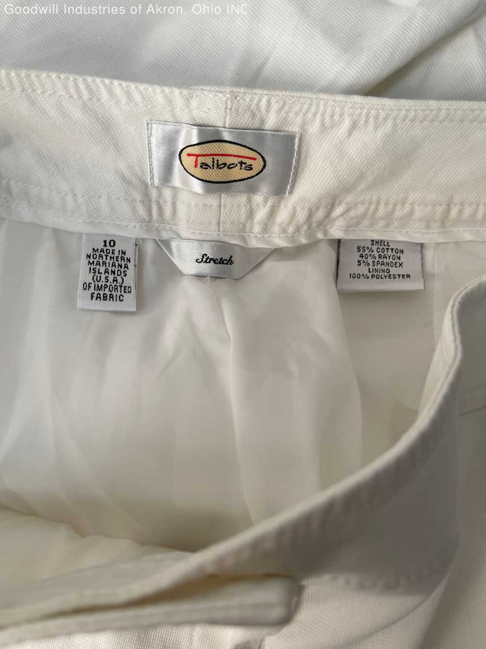 Gently Loved Talbots Women's White Straight Pants… - image 3