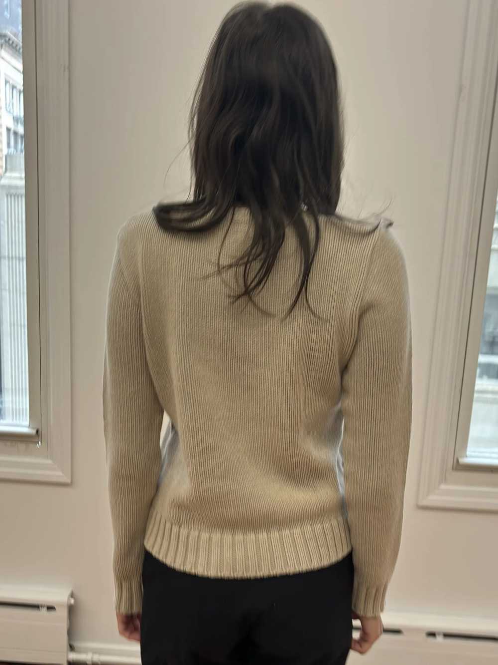 Belgian Brand Knitted Beige Flag Sweater - image 4