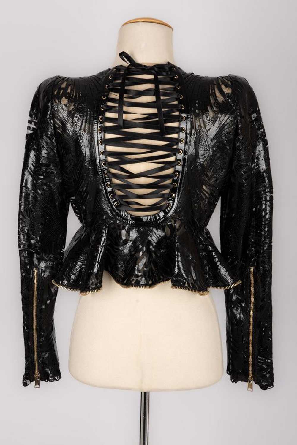 Veste en cuir Alexander McQueen - image 4