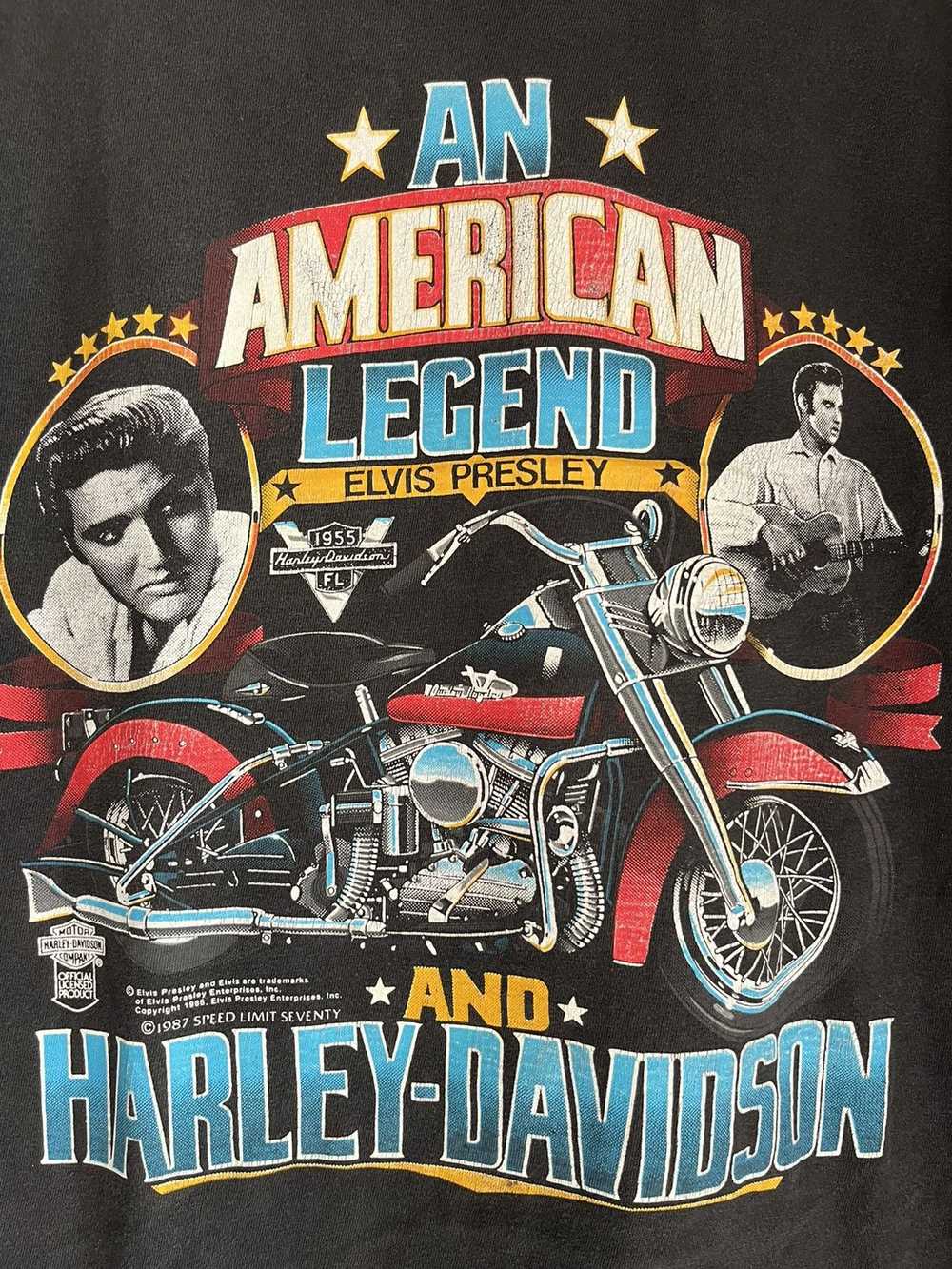 Band Tees × Vintage Harley davidson ft18 - image 2