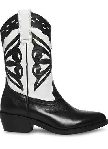 Steve Madden Laredo-M Black/White Western Cowboy B