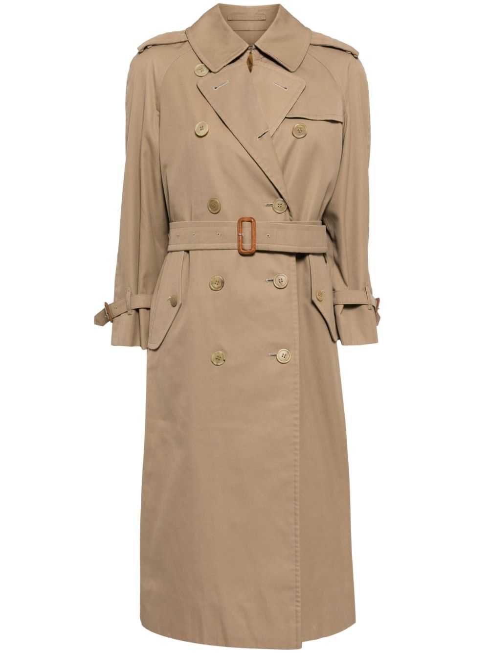 Burberry Pre-Owned 1990-2000s trench coat - Neutr… - image 1