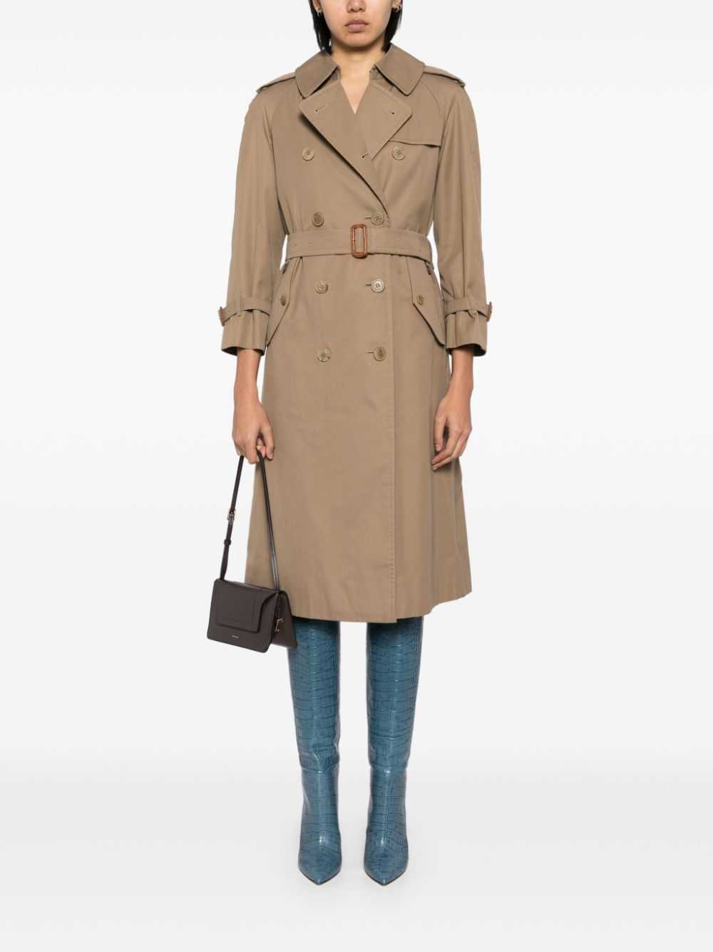 Burberry Pre-Owned 1990-2000s trench coat - Neutr… - image 2