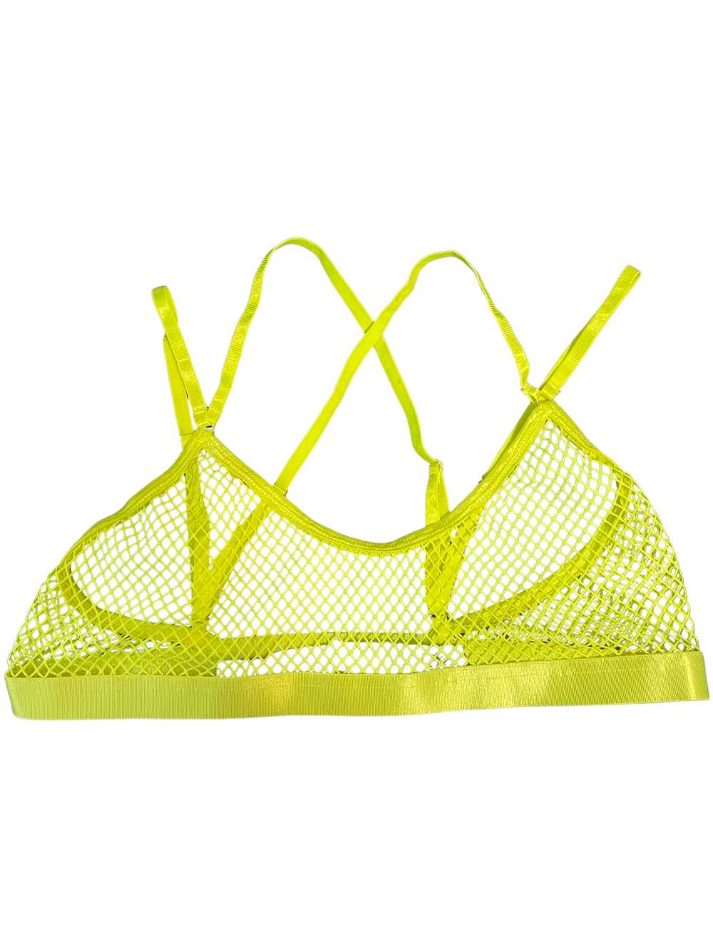 Freedom Rave Wear Neon bra Mesh top - image 1