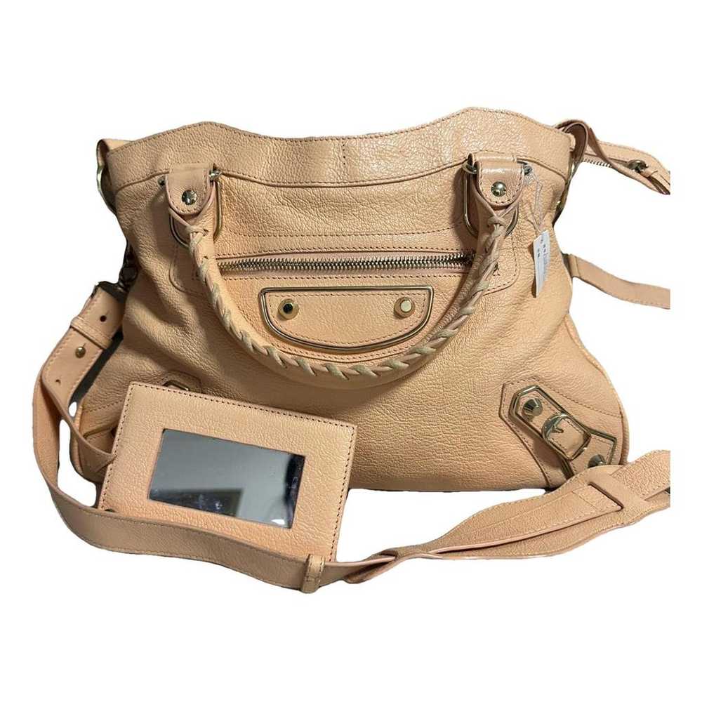 Balenciaga Classic Metalic leather handbag - image 1