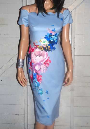 Ted Baker Ted Baker London Blue Bardot Floral Dres