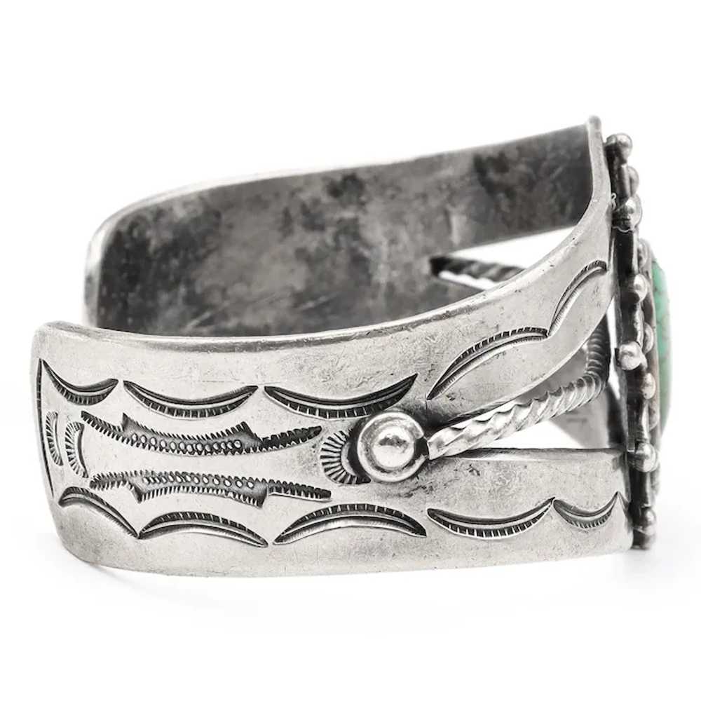 Vintage Navajo Native American Sterling Silver Tu… - image 2