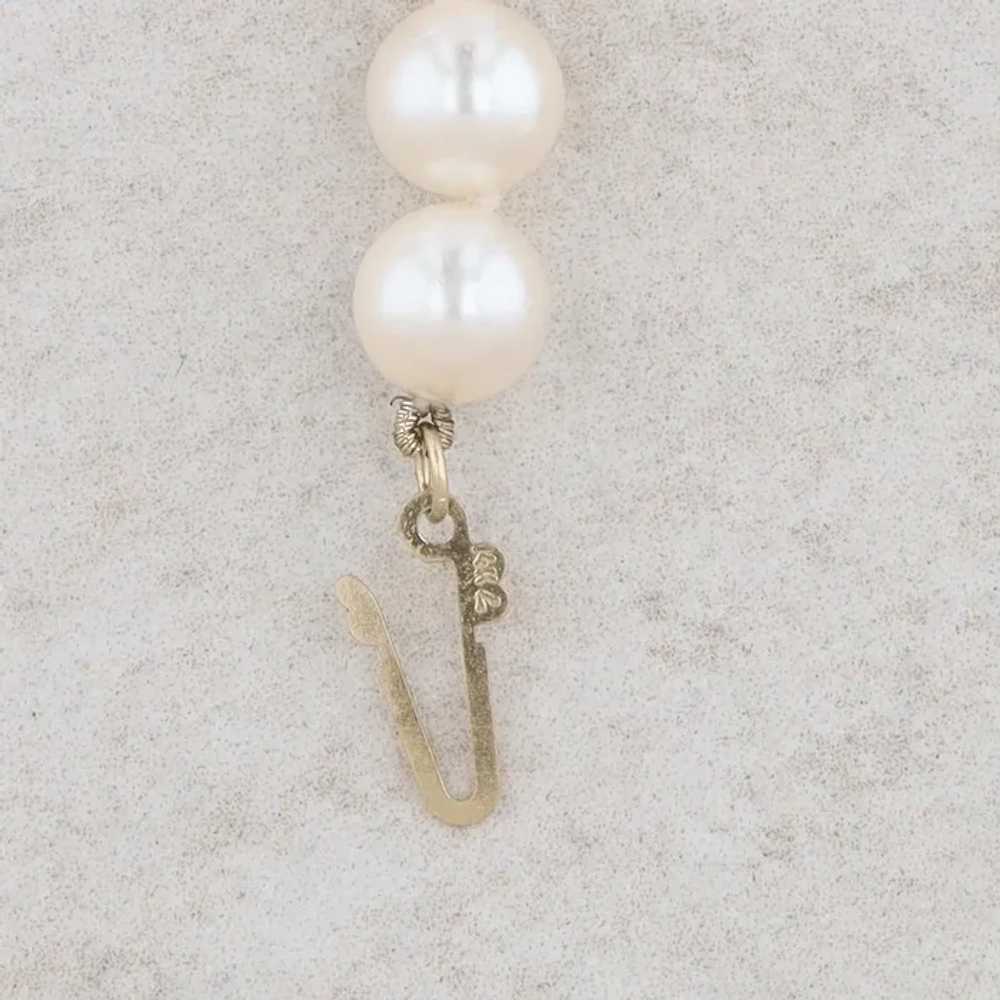 14k Yellow Gold Freshwater Cultured Pearl Strand … - image 3