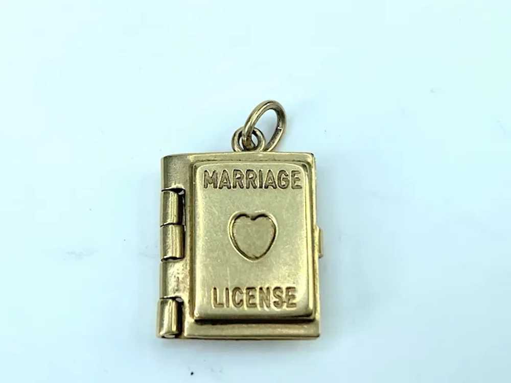 Movable Marriage License w/ paper Licenses Openin… - image 3