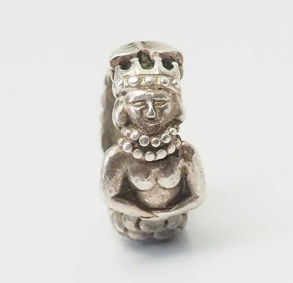 Dian Malouf rare vintage sterling silver Mermaid … - image 3