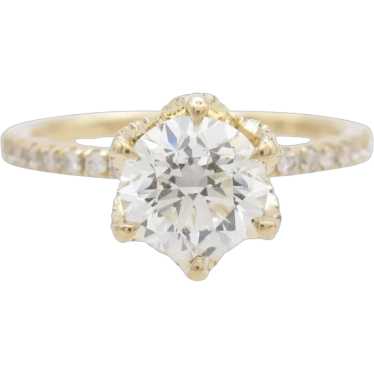 1.43ctw Diamond Engagement Ring 14k Yellow Gold GI