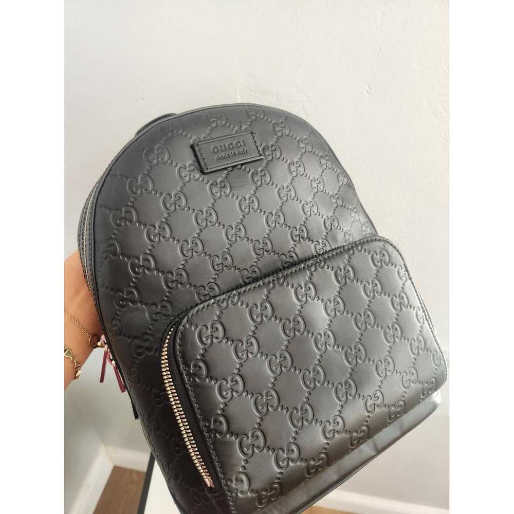 Gucci Leather backpack - image 10