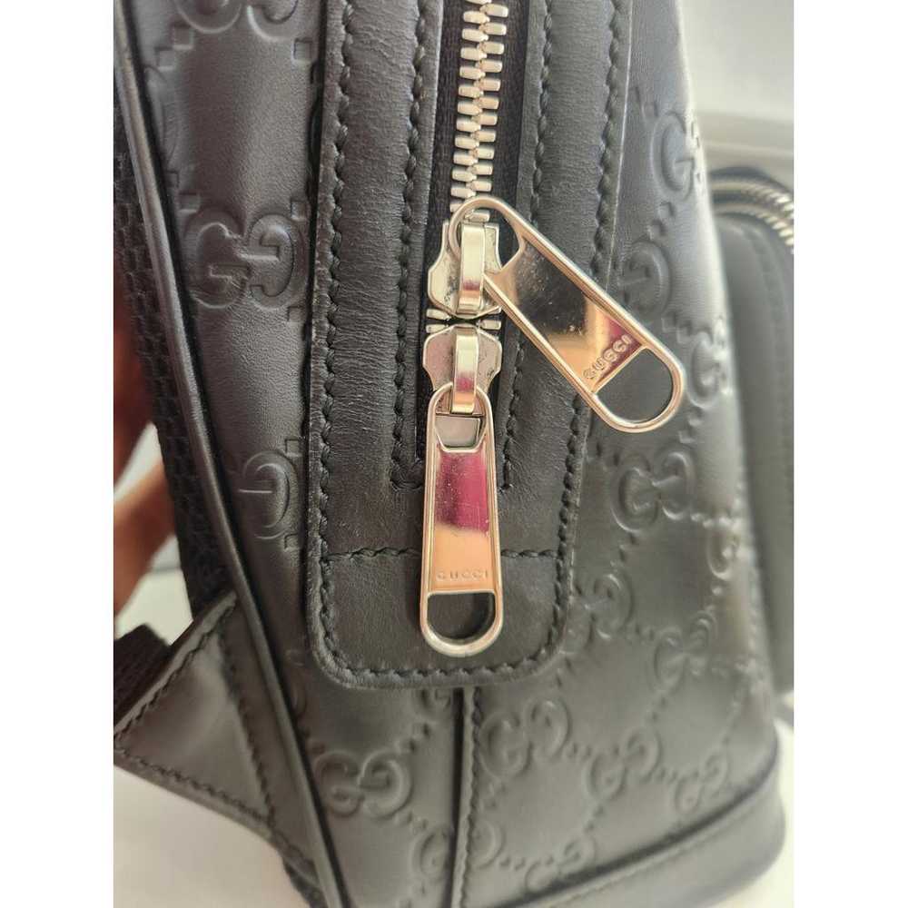 Gucci Leather backpack - image 8