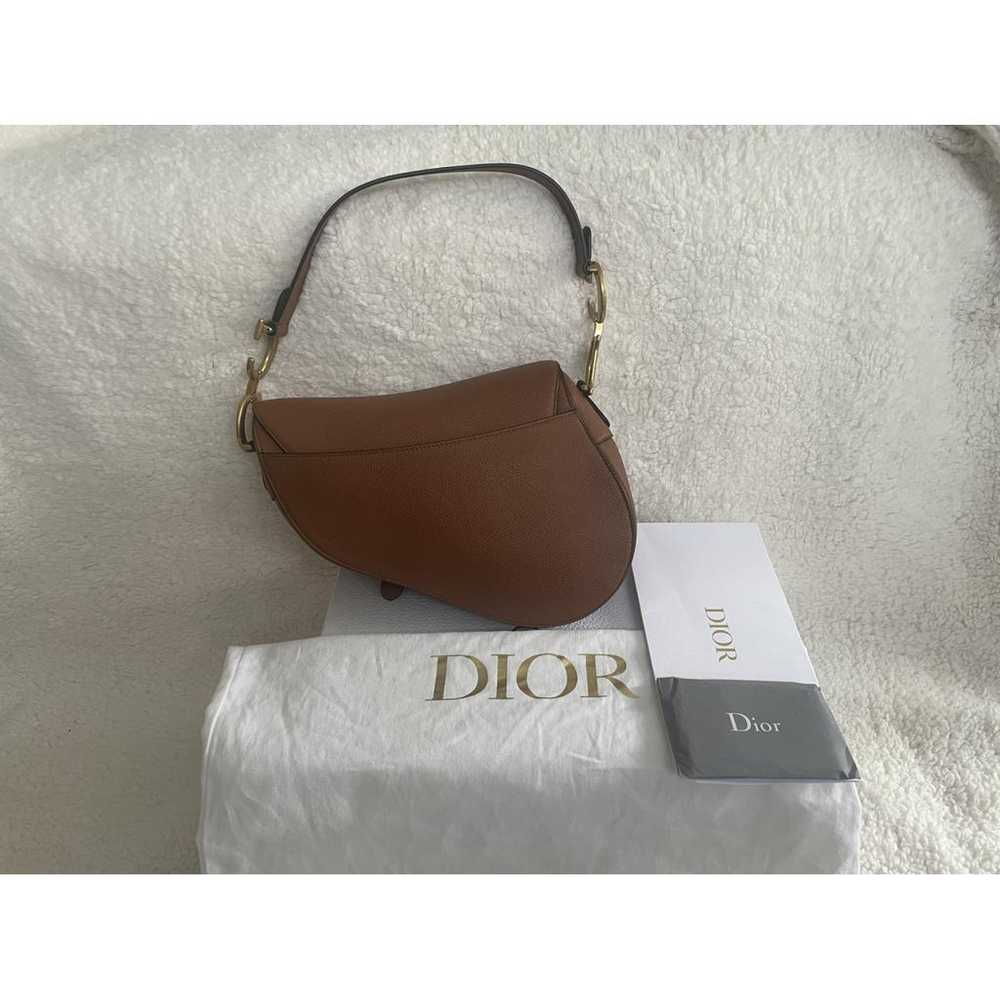 Dior Saddle leather handbag - image 3