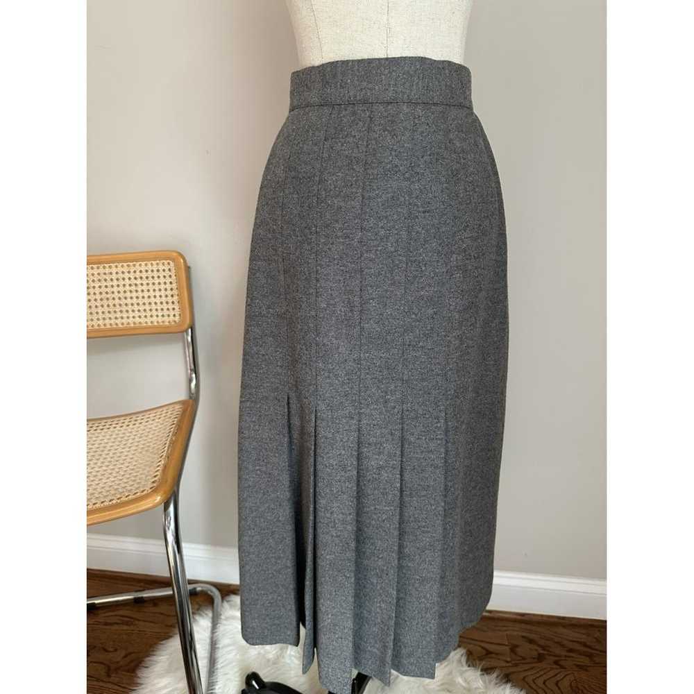 Celine Wool mid-length skirt - image 4