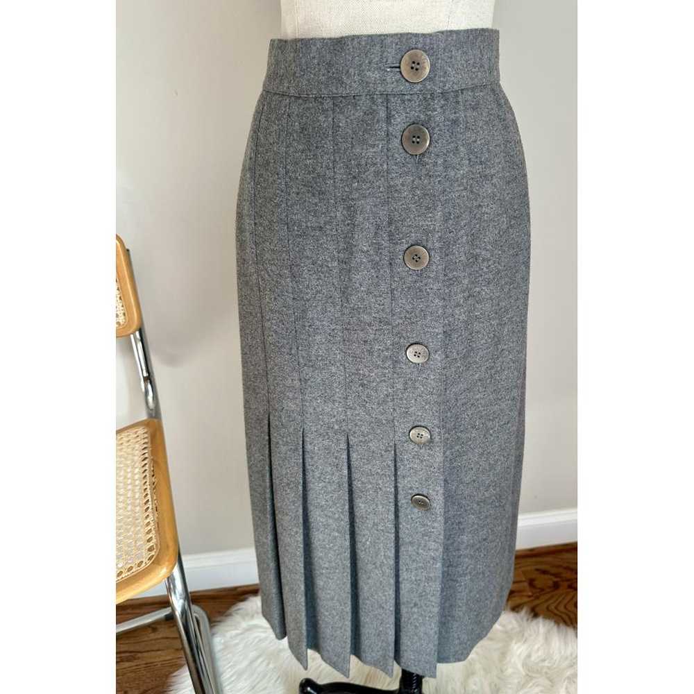 Celine Wool mid-length skirt - image 6